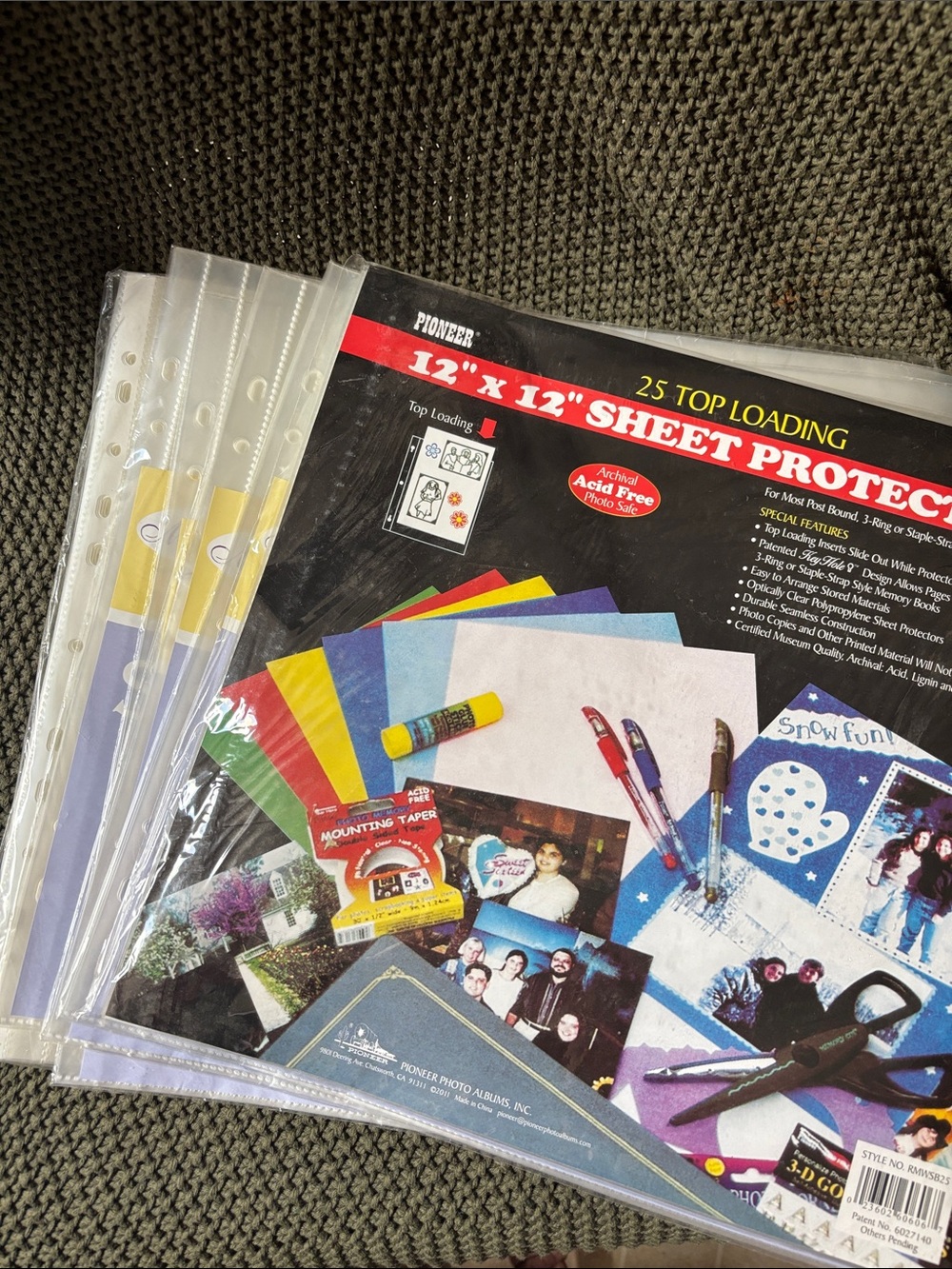 Sheet Protectors Scrapbooking 12x12 sheets over 125+
